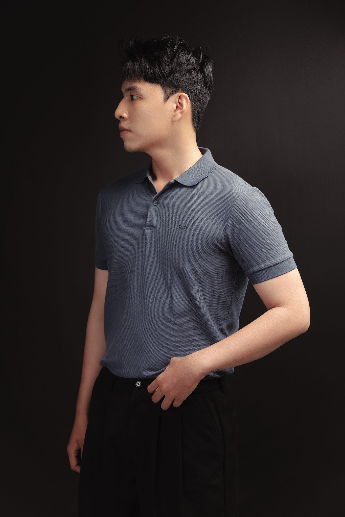 AG02 SIGNATURE SLIMFIT POLO - PRUSSION BLUE