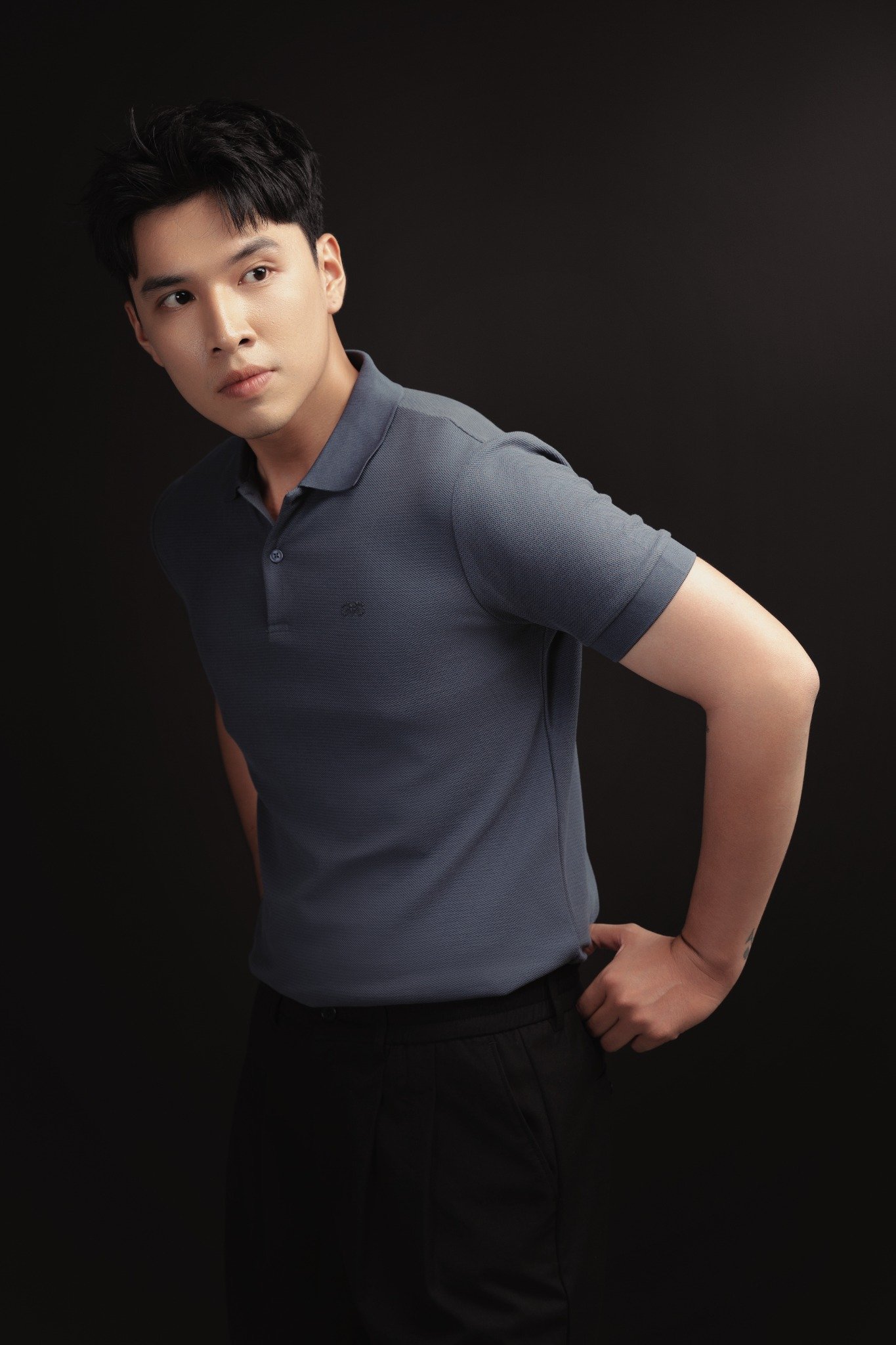 AG02 SIGNATURE SLIMFIT POLO - PRUSSION BLUE