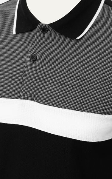  AG71 PREMIUM SLIMFIT ICONIC COLOR STRIPED POLO - BLACK 