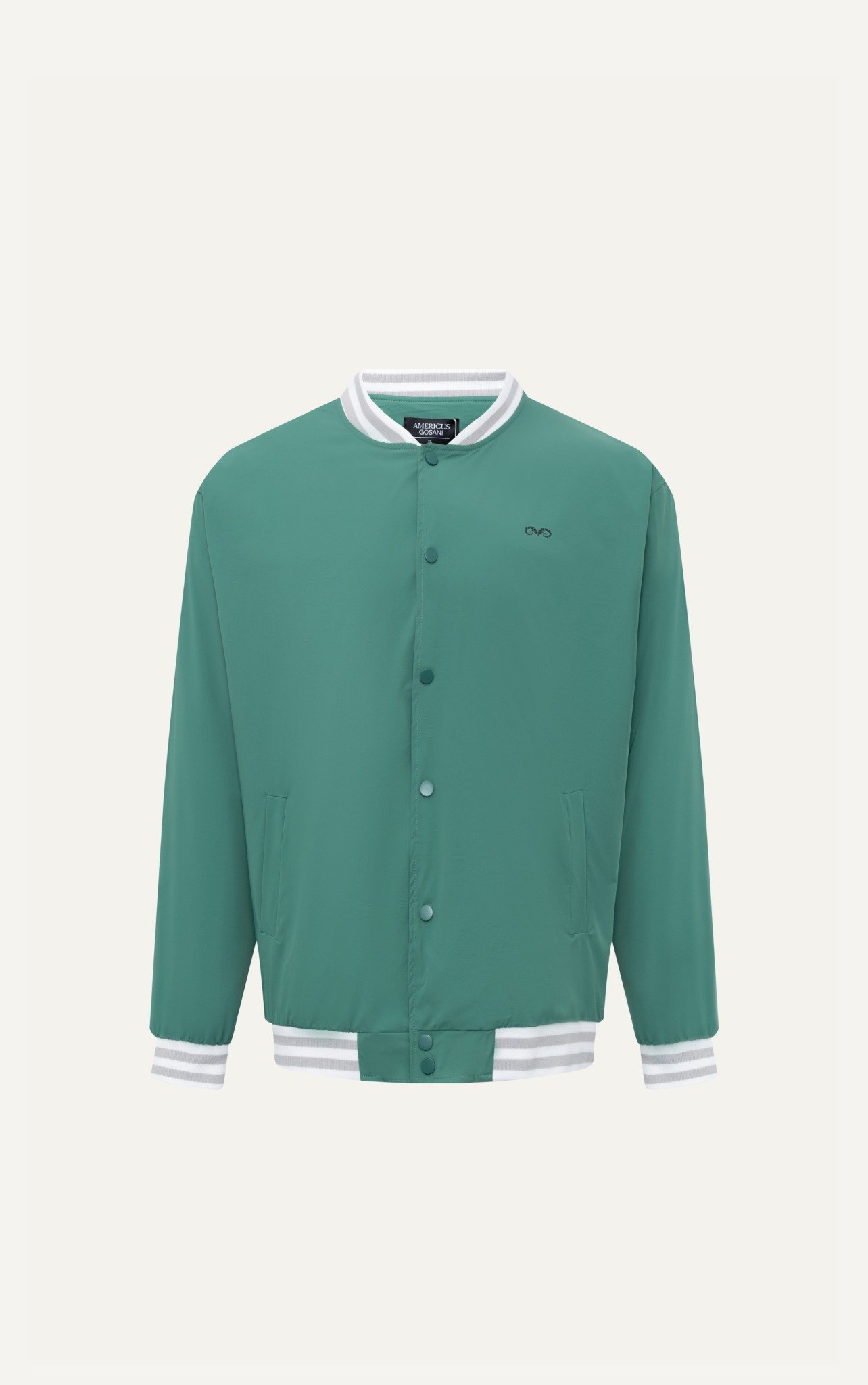 AG19 FACTORY LOOSE FIT BASIC BOMBER - GREEN