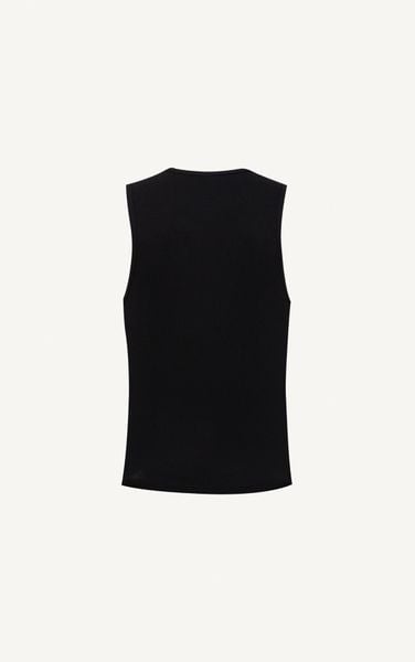  AG081 STUDIO LOOSE FIT NEW BASIC TANKTOP - BLACK 