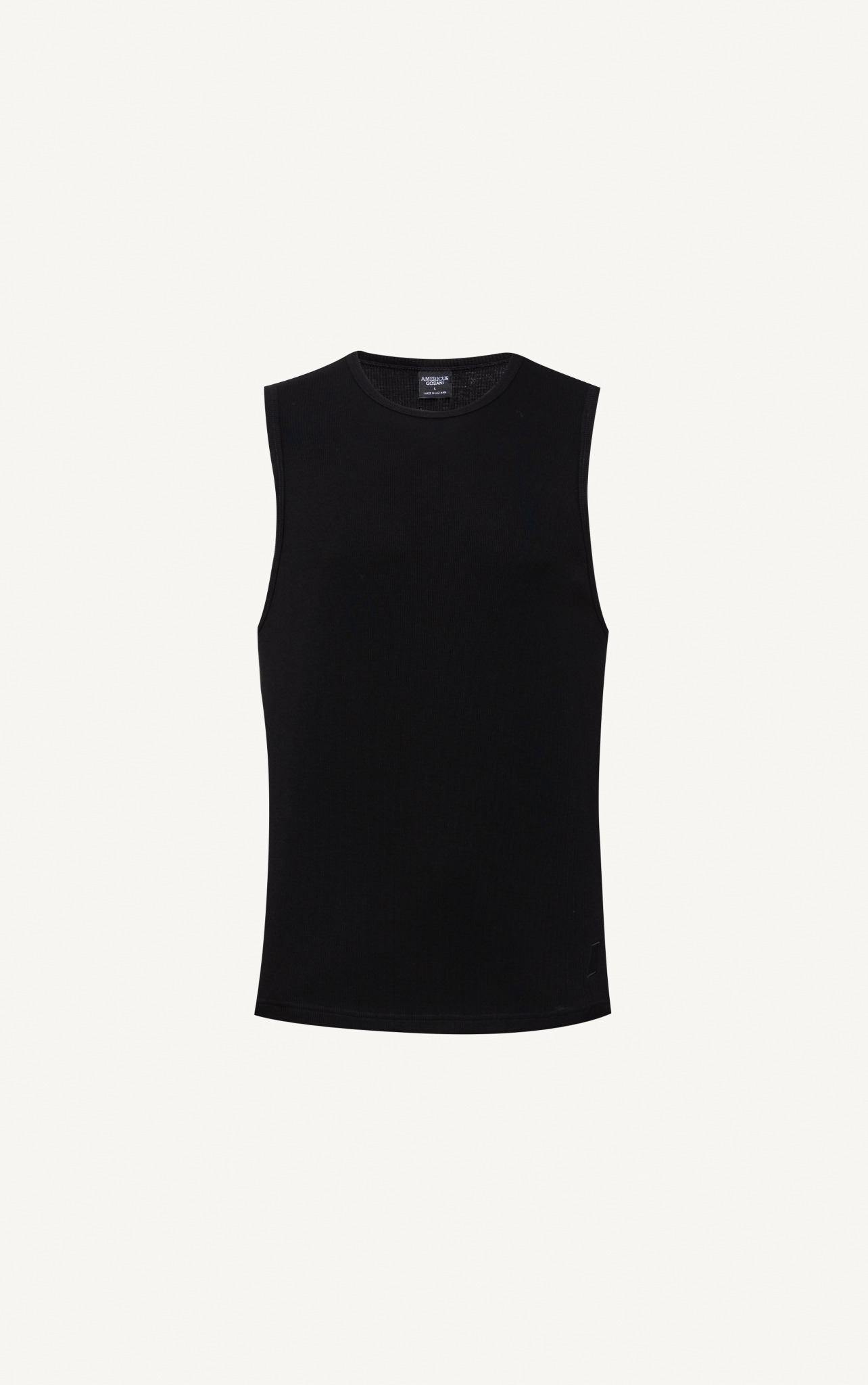 AG081 STUDIO LOOSE FIT NEW BASIC TANKTOP - BLACK