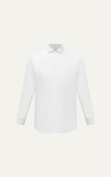  AG1P1 PREMIUM SLIMFIT TEXTURE SHIRT - WHITE