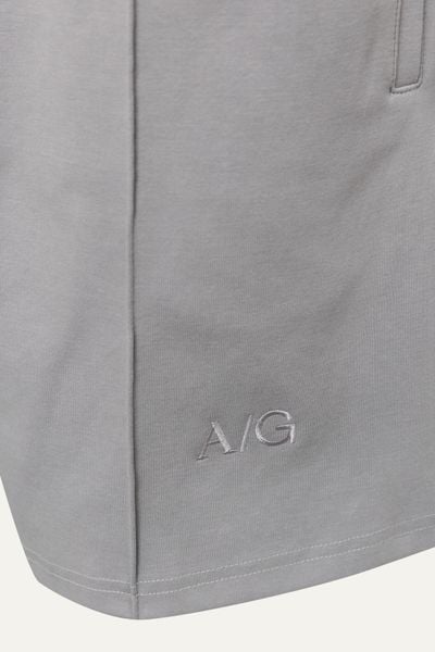  AG07 STUDIO LOOSE FIT BASIC SHORT - LIGHT GREY 
