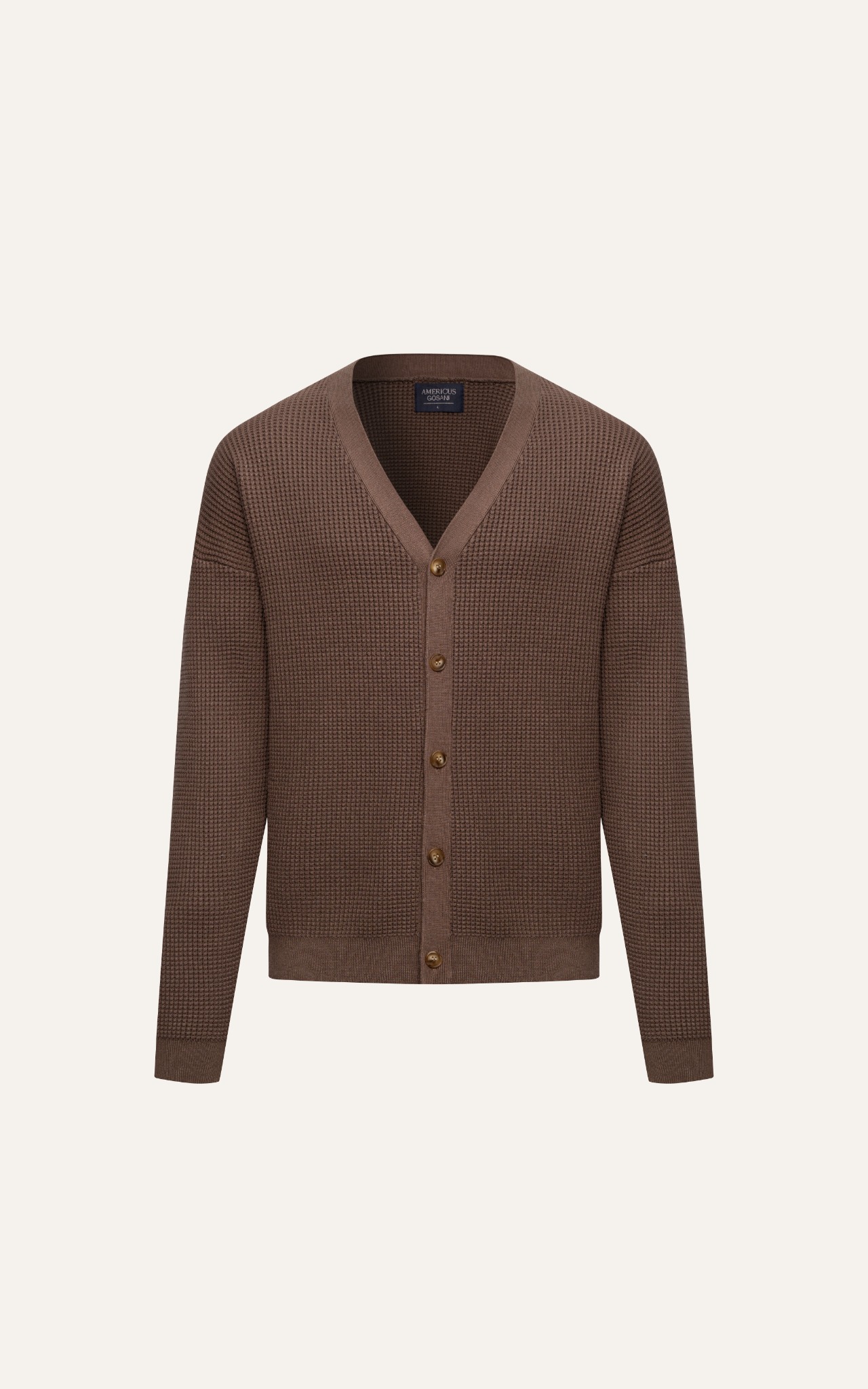 AG714 PREMIUM REGULAR FIT NEW CARDIGAN - BROWN