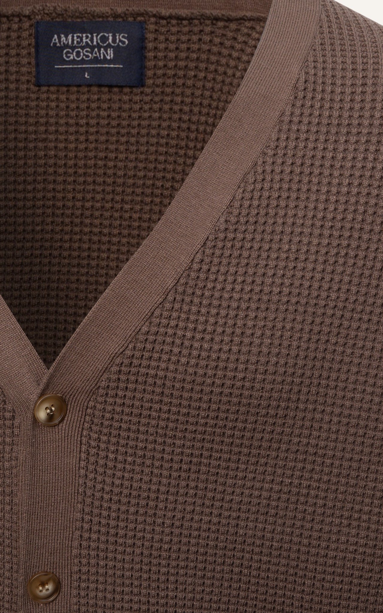 AG714 NEW COLLECTION CARDIGAN IN BROWN