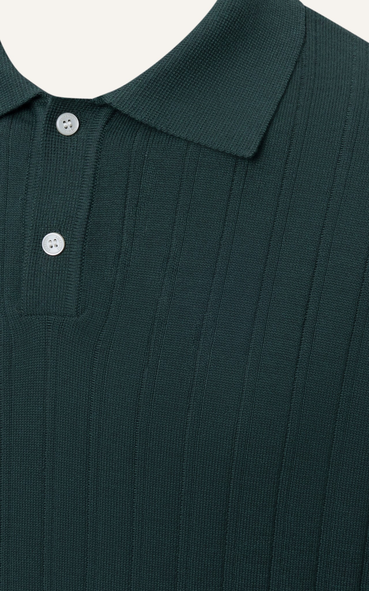 AG13 STUDIO REGULAR FIT RIB STITCH POLO - GREEN