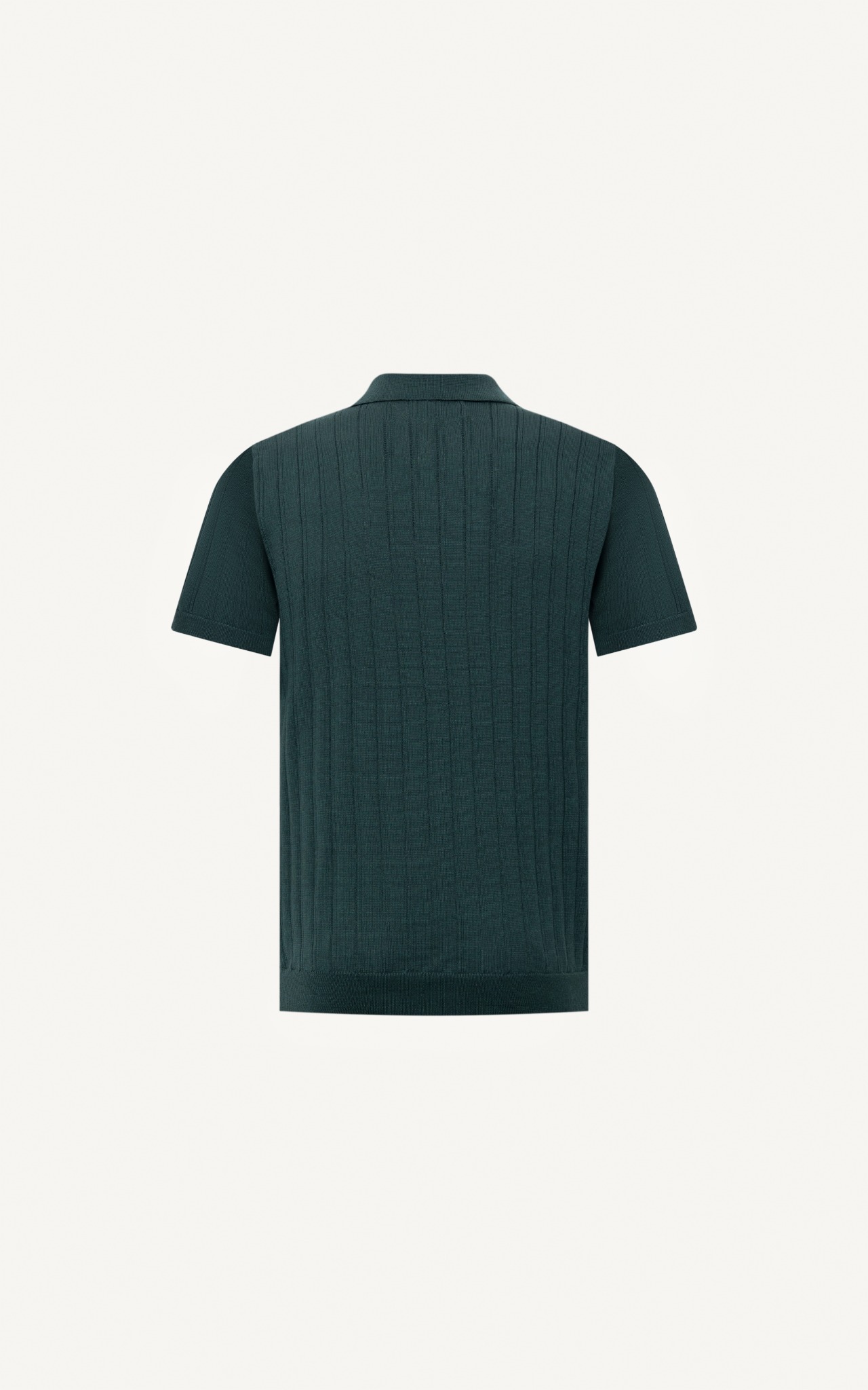 AG13 STUDIO REGULAR FIT RIB STITCH POLO - GREEN