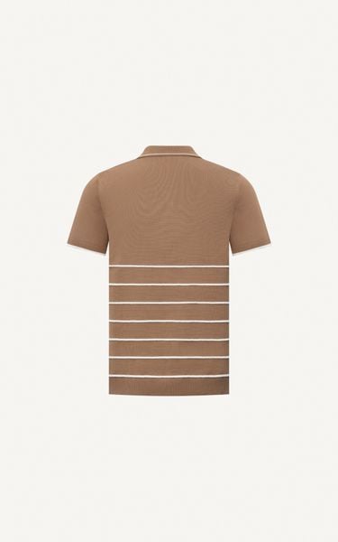  AG716 PREMIUM REGULAR FIT POLO - BROWN 