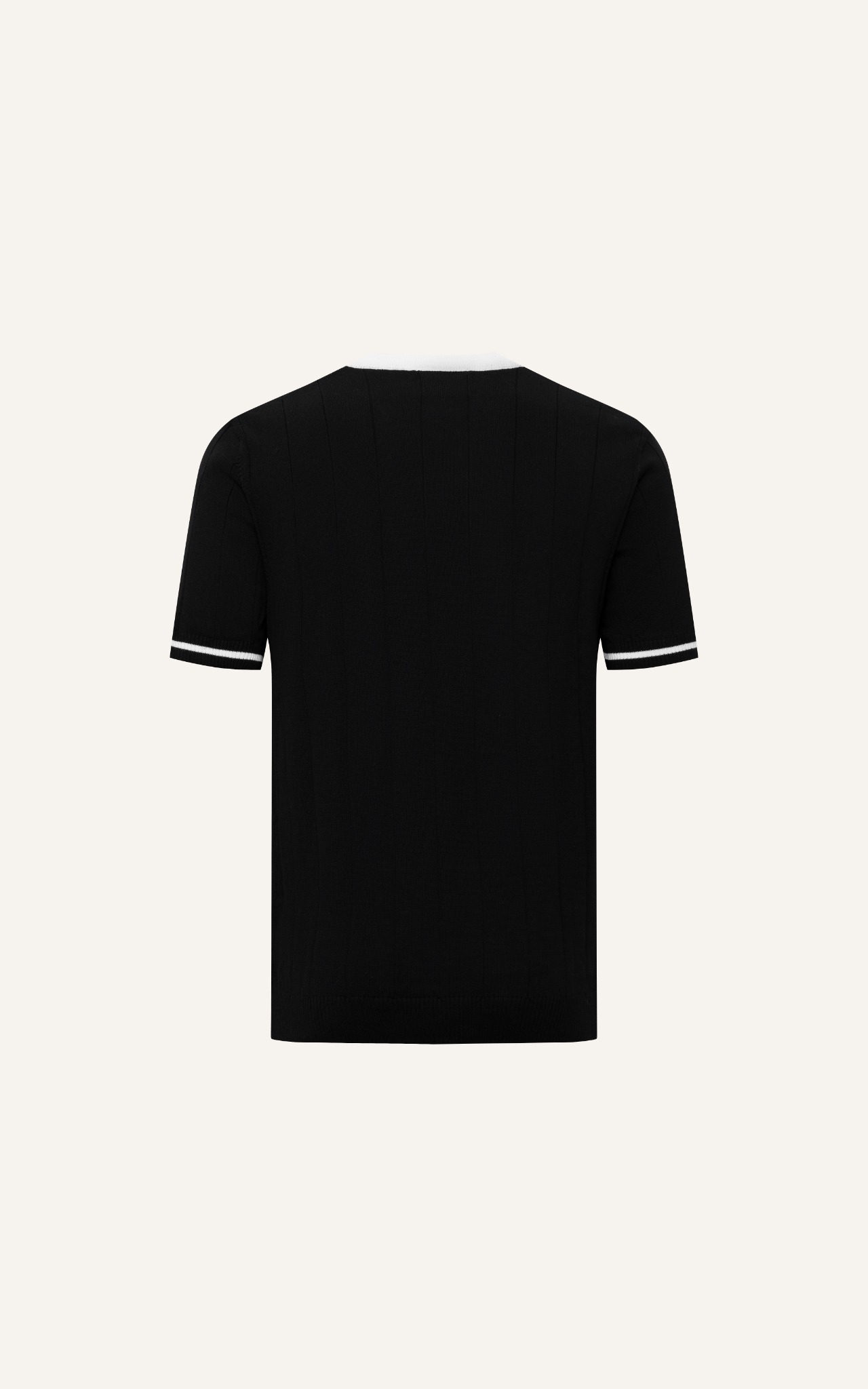 AG709 PREMIUM REGULAR FIT ESSENTIAL KNIT T-SHIRT - BLACK