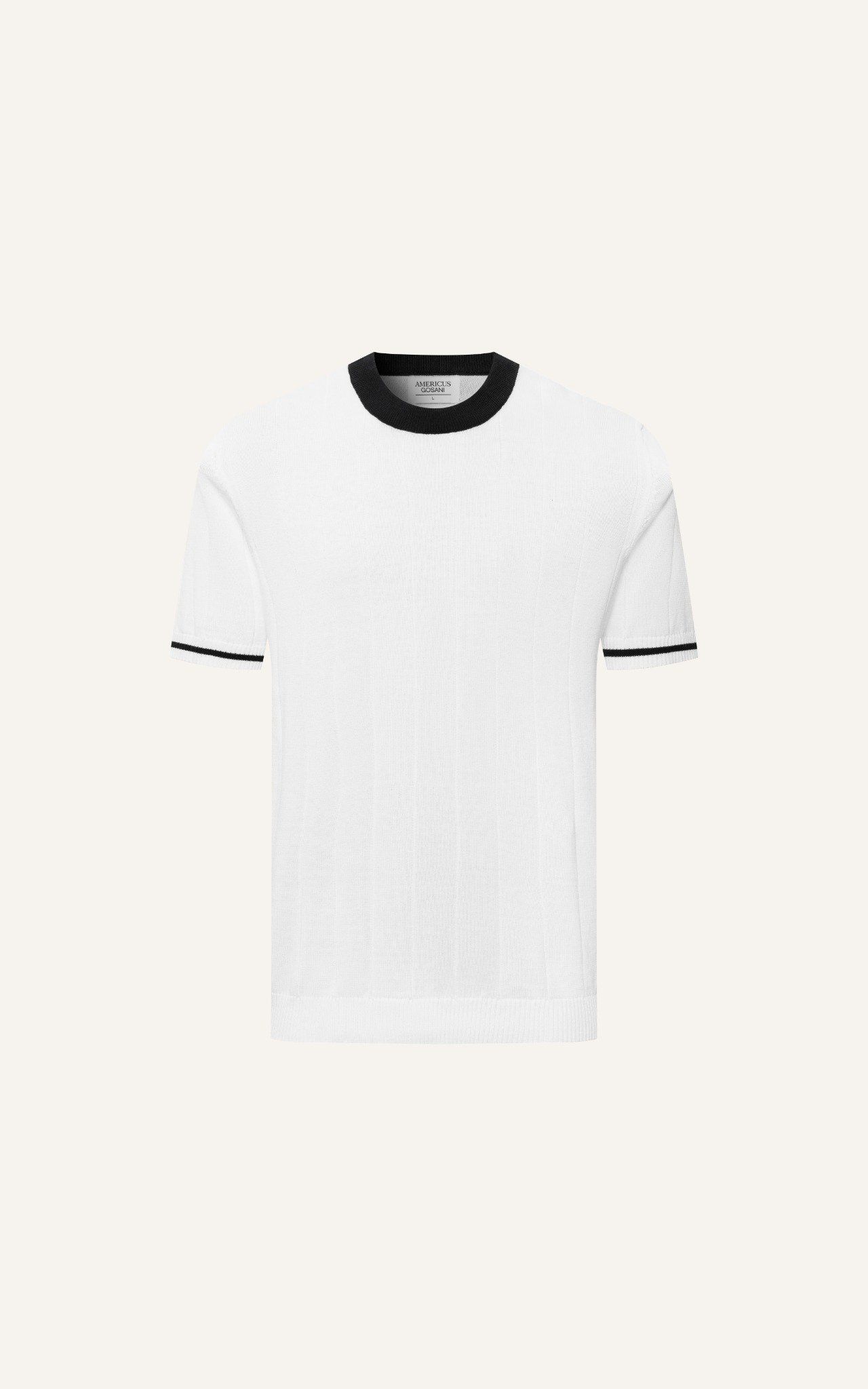  AG709 PREMIUM REGULAR FIT NEW ESSENTIAL KNIT T-SHIRT - WHITE 