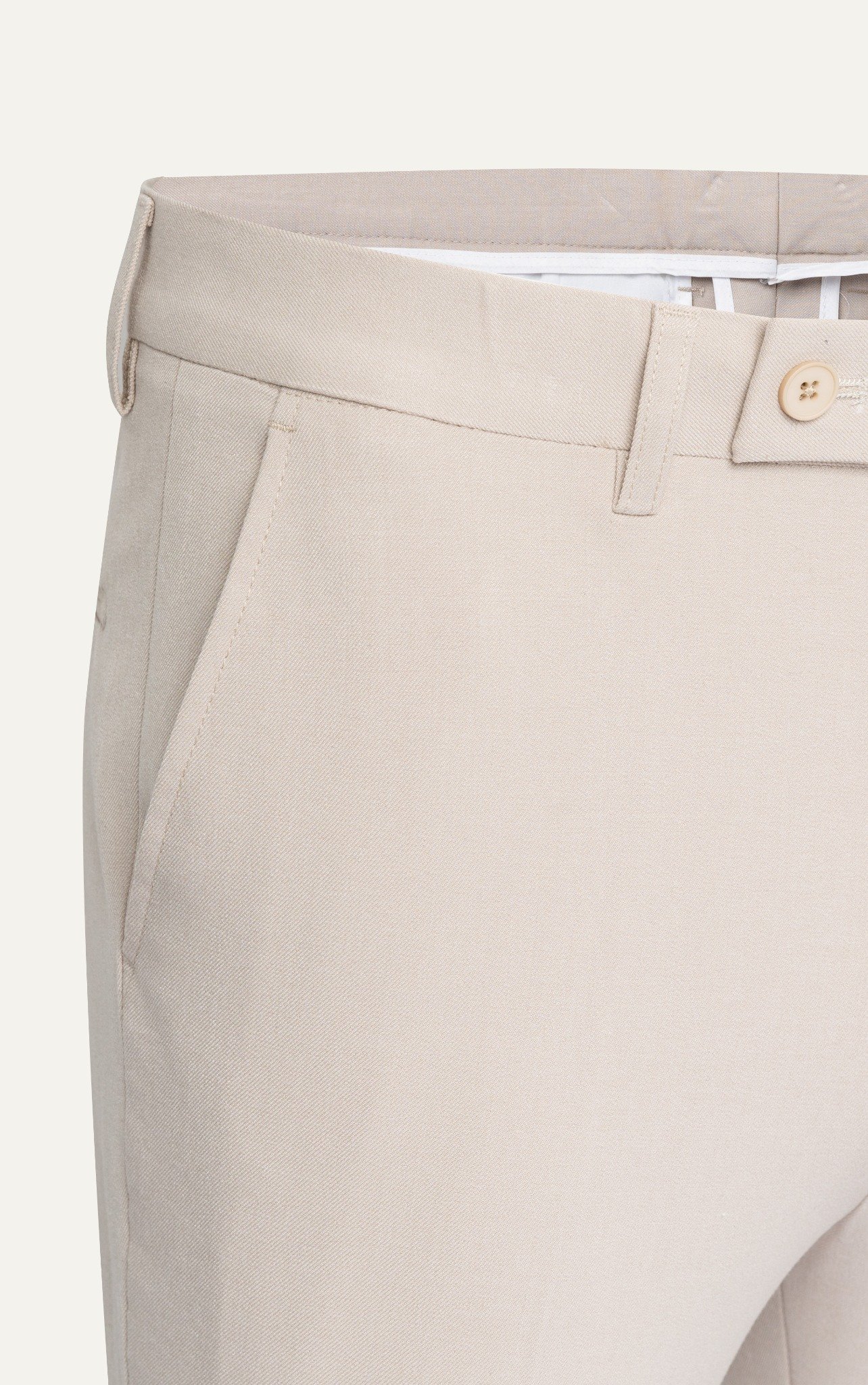 AG1 PREMIUM SLIMFIT NEW TROUSERS - OFF WHITE