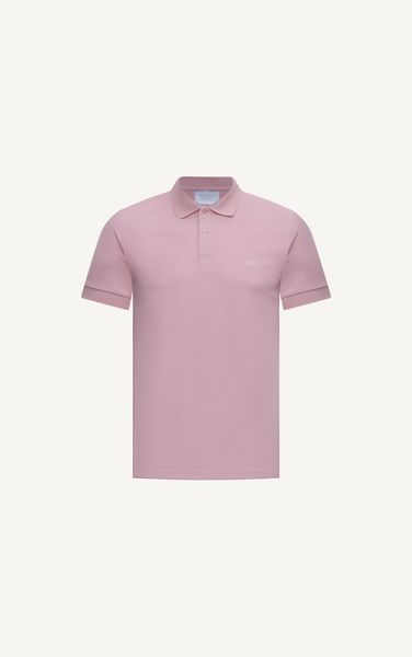  AG02 SIGNATURE LOGO POLO SHIRT IN PINK