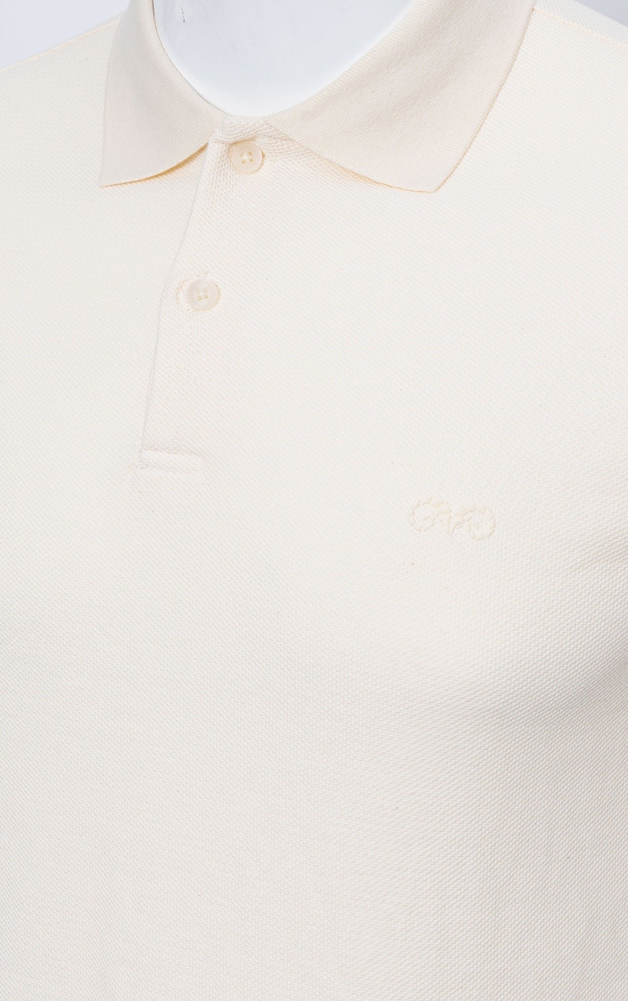 AG02 SIGNATURE SLIMFIT POLO - OCHRE WHITE