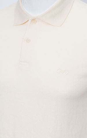 AG02 SIGNATURE SLIMFIT POLO - OCHRE WHITE