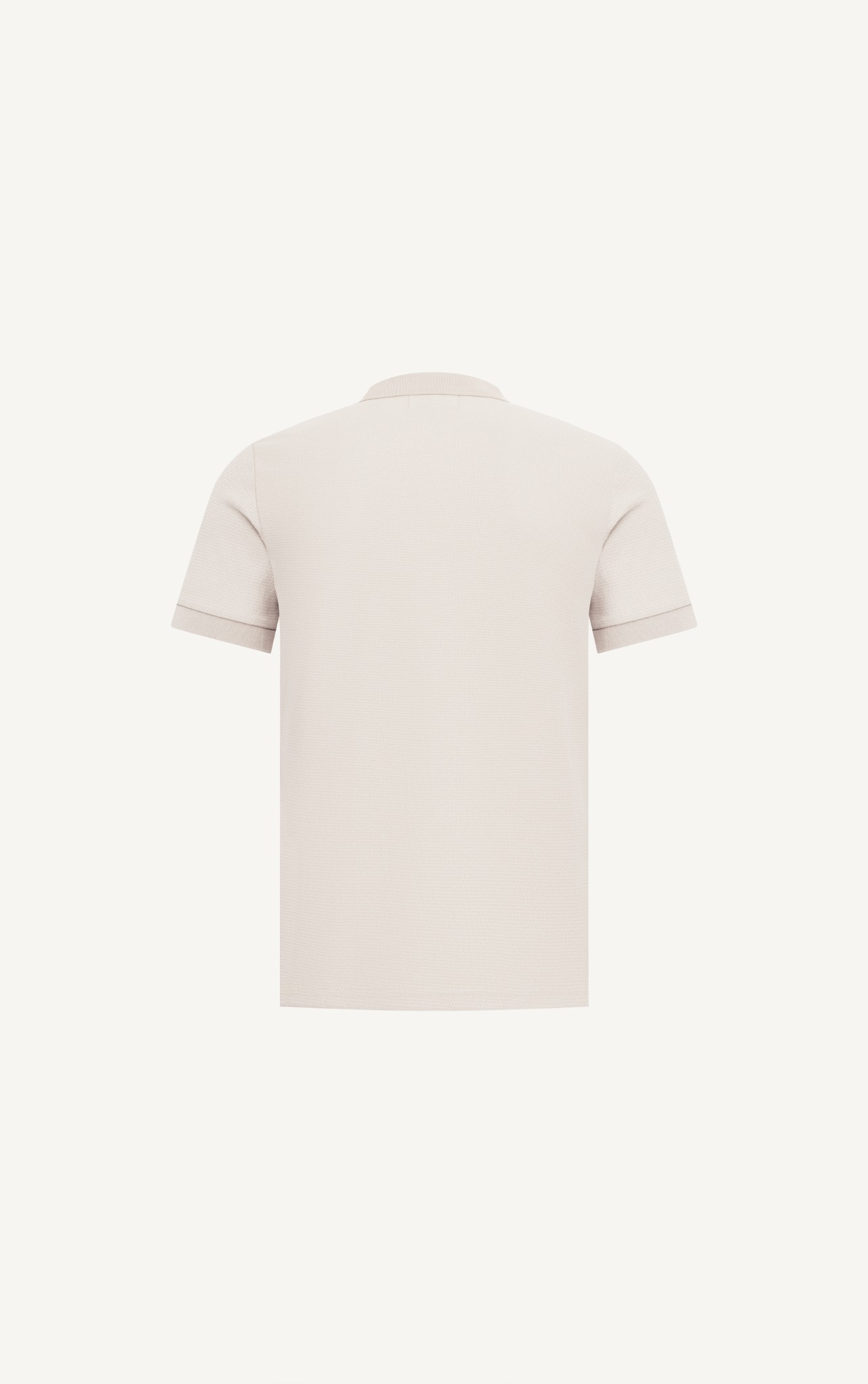 AG02 STUDIO SLIMFIT POLO - OCHRE WHITE