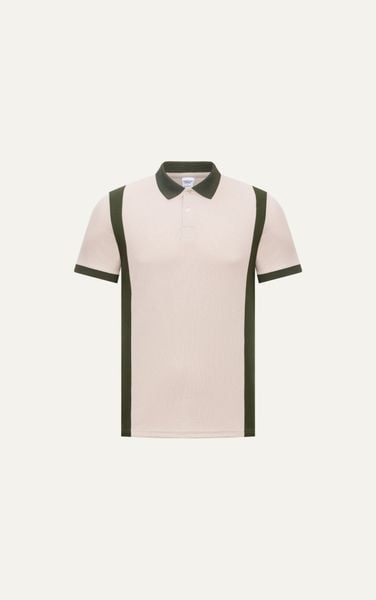  T58 FACTORY SLIMFIT STRIPED POLO - BEIGE