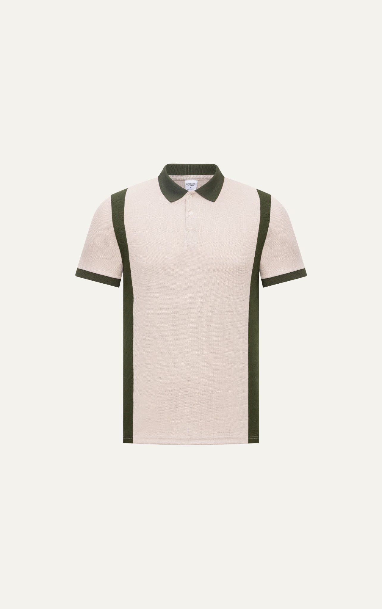  T58 FACTORY SLIMFIT STRIPED POLO - BEIGE 