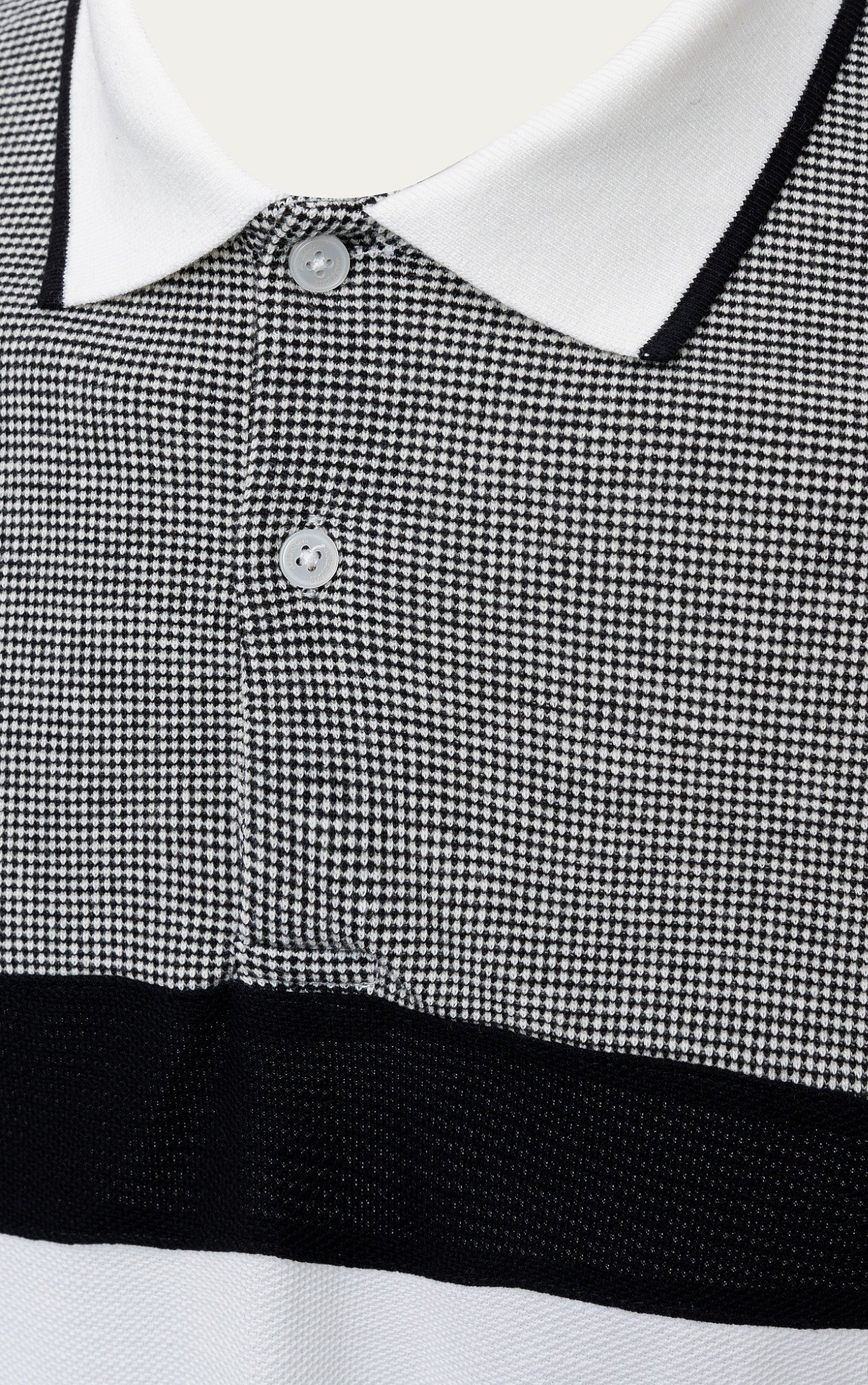 AG71 PREMIUM SLIMFIT ICONIC COLOR STRIPED POLO - WHITE
