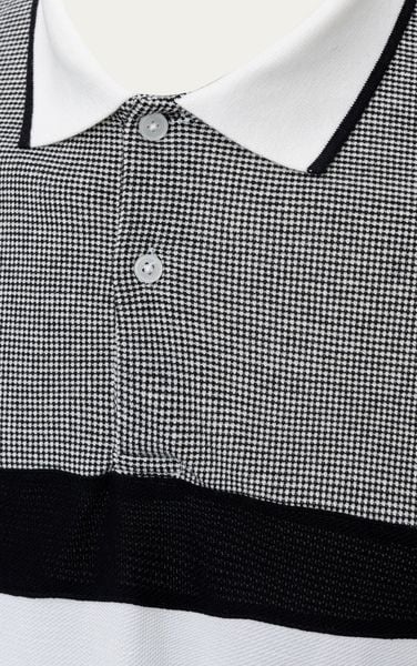  AG71 PREMIUM SLIMFIT ICONIC COLOR STRIPED POLO - WHITE 
