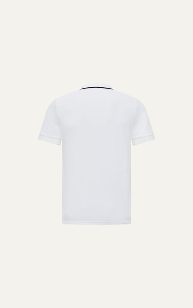  AG8871 PREMIUM SLIMFIT PATTERN POLO - WHITE 