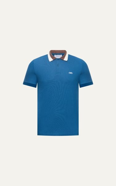  AG880 PREMIUM SLIMFIT POLO - COBALT BLUE