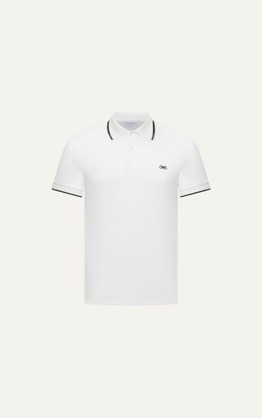  AG75 PREMIUM SLIMFIT POLO - WHITE