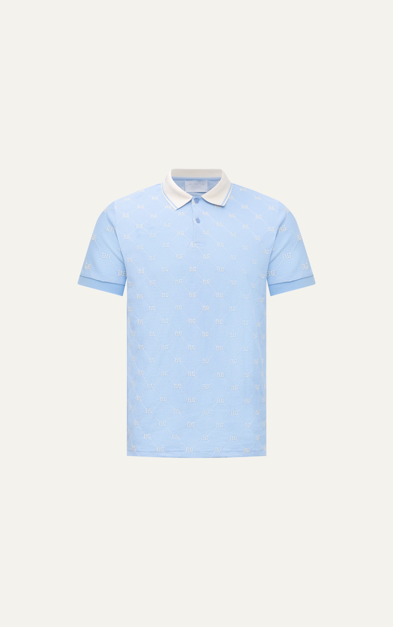 AG41 PREMIUM SLIMFIT MONOGRAM POLO - SKY BLUE