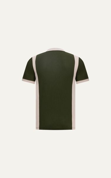  T58 FACTORY SLIMFIT STRIPED POLO - DARK GREEN 