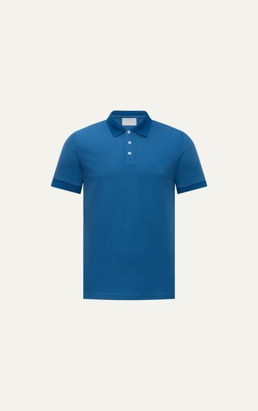  AG02 SIGNATURE SLIMFIT POLO - BLUE