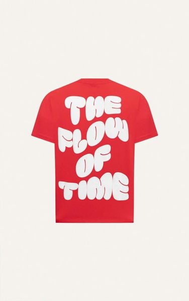  AG15 STUDIO LOOSE FIT PUFF PRINT LOGO T-SHIRT - RED