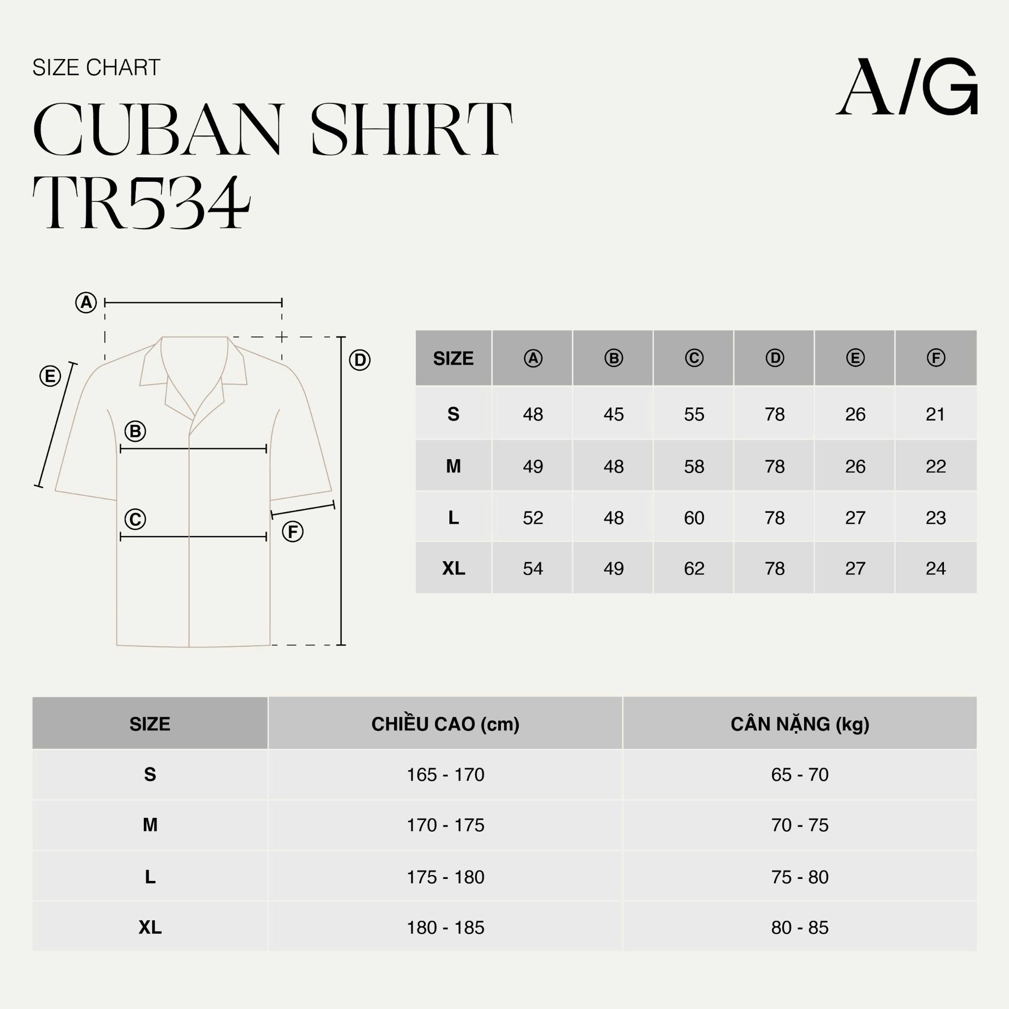 AG538 STUDIO LOOSE FIT CUBAN SHIRT - WHITE