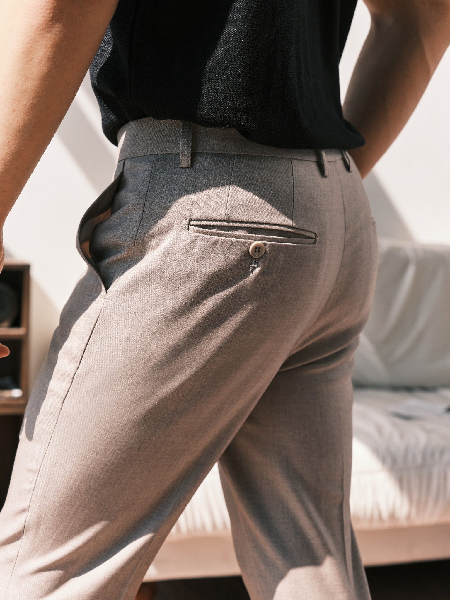 AGP2 PREMIUM SLIMFIT TROUSERS - BROWN