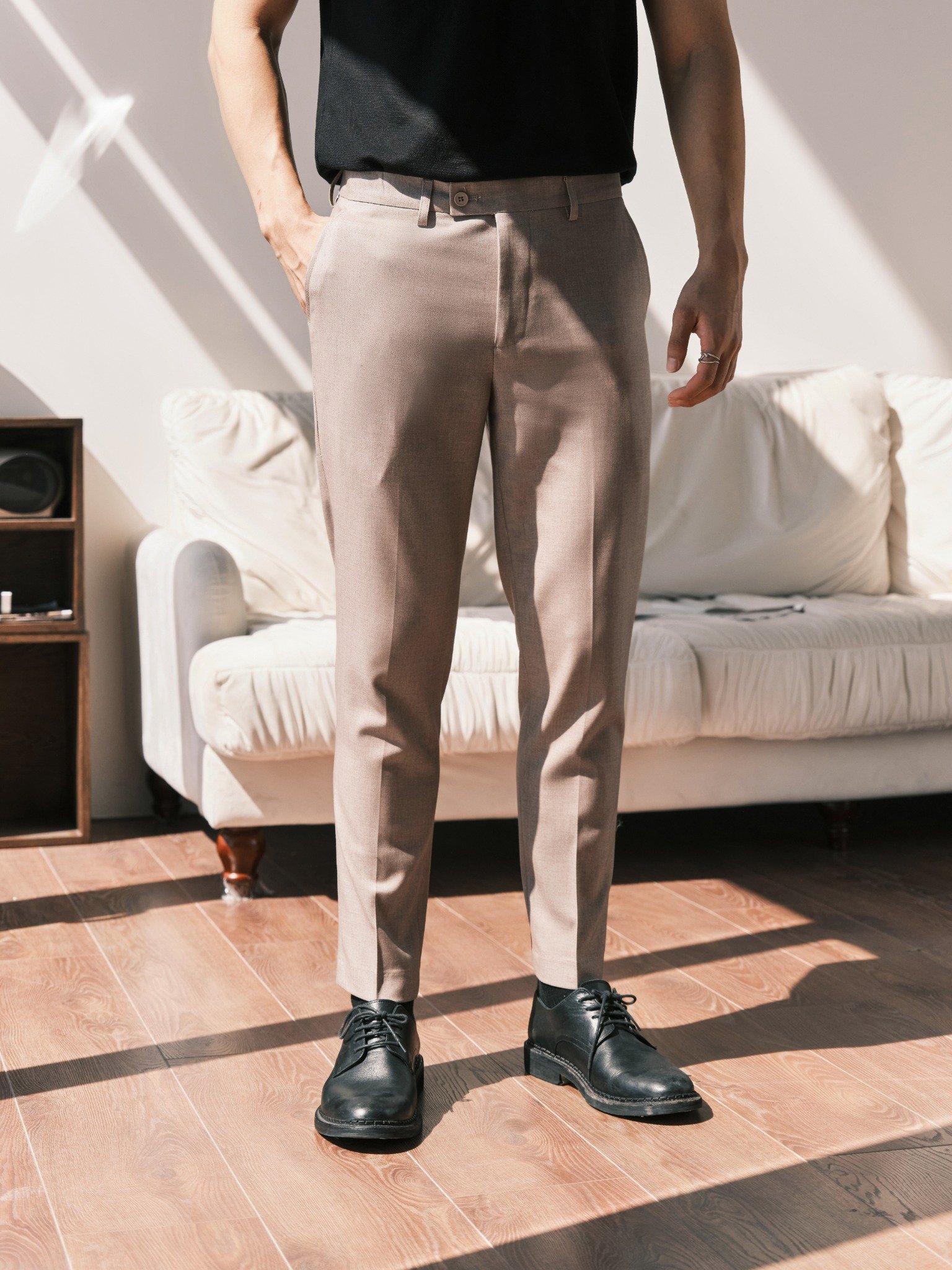 AGP2 PREMIUM SLIMFIT TROUSERS - BROWN