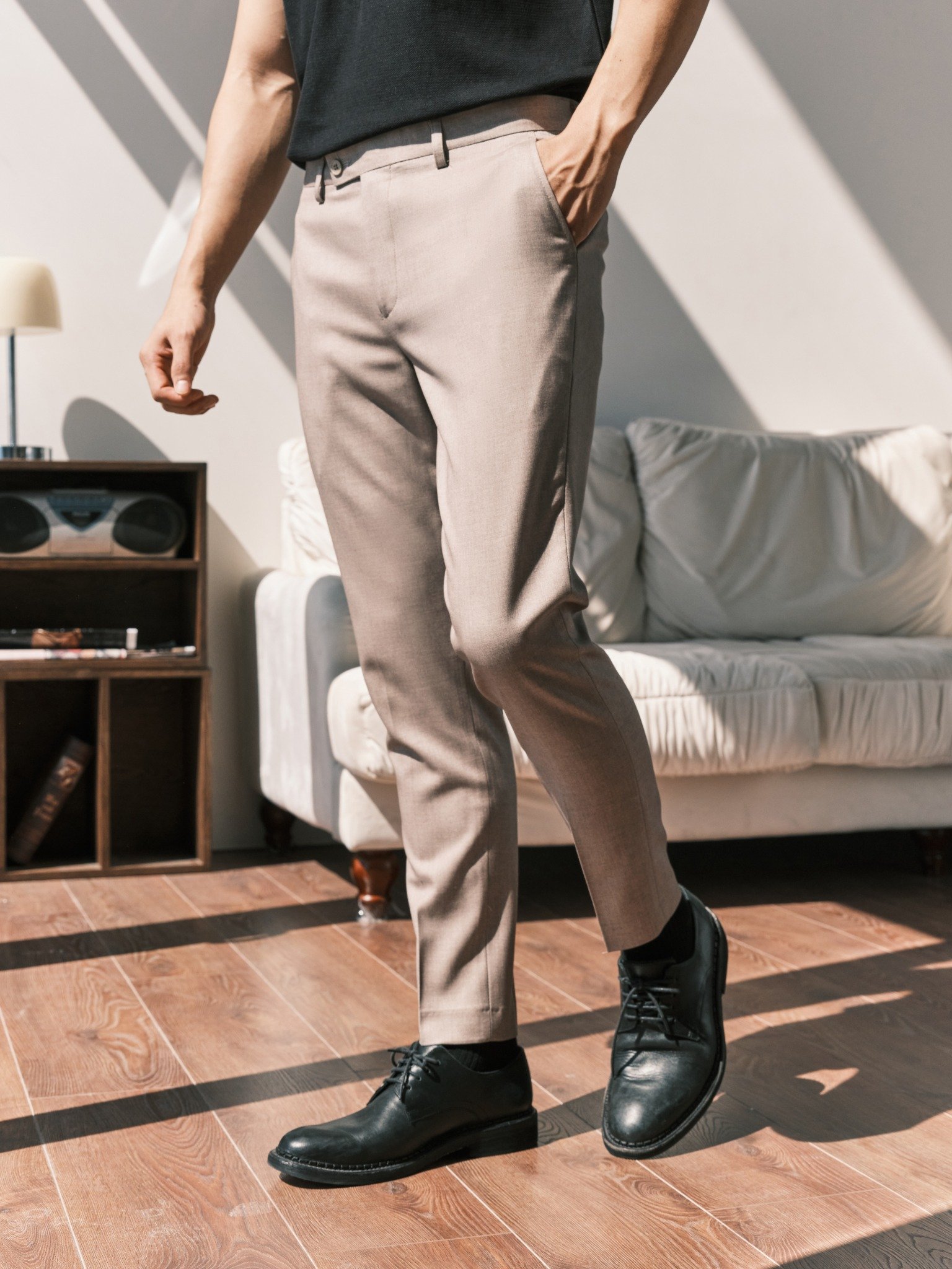 AGP2 PREMIUM SLIMFIT TROUSERS - BROWN