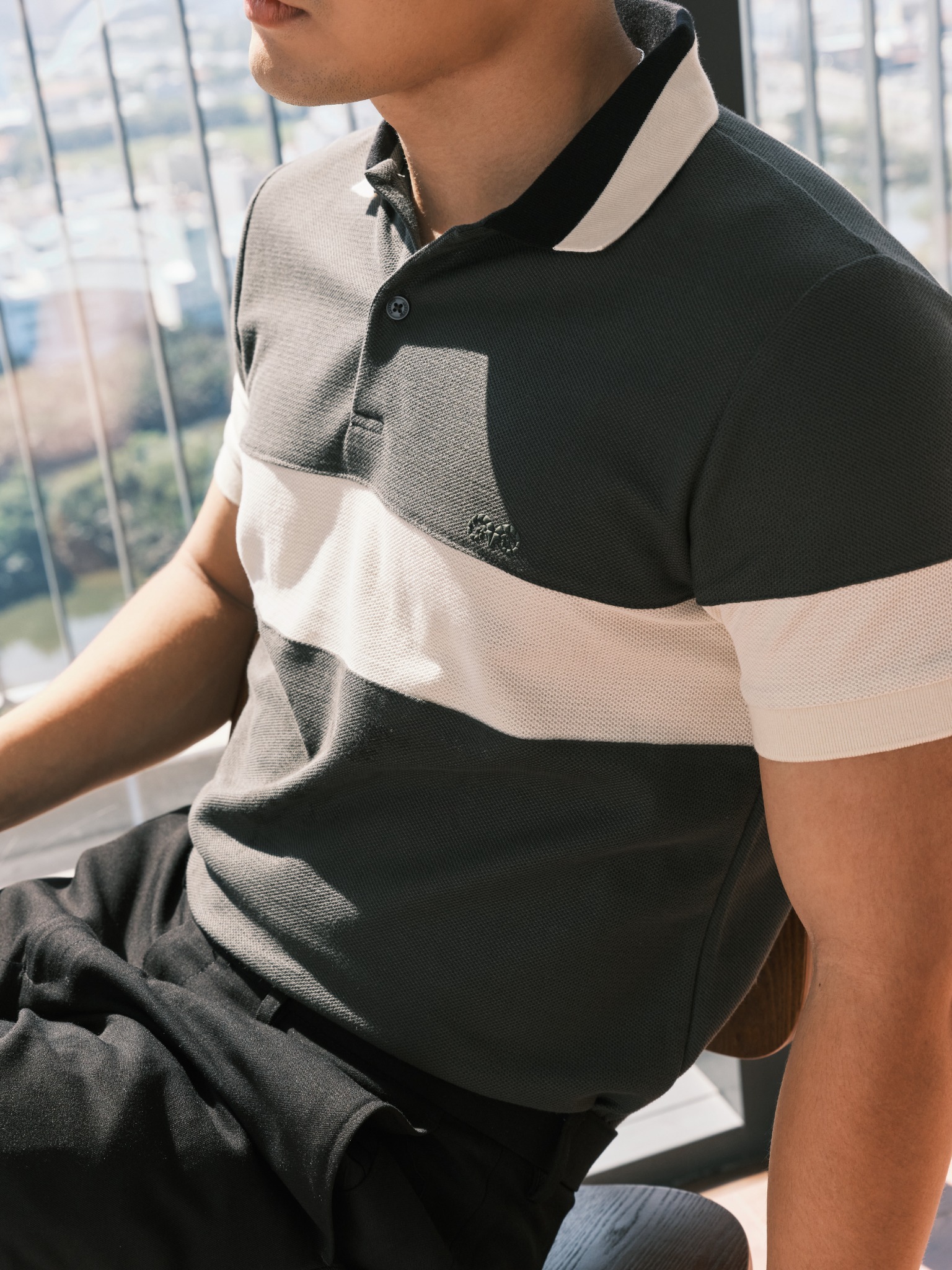 AG72 PREMIUM SLIMFIT POLO - GREY