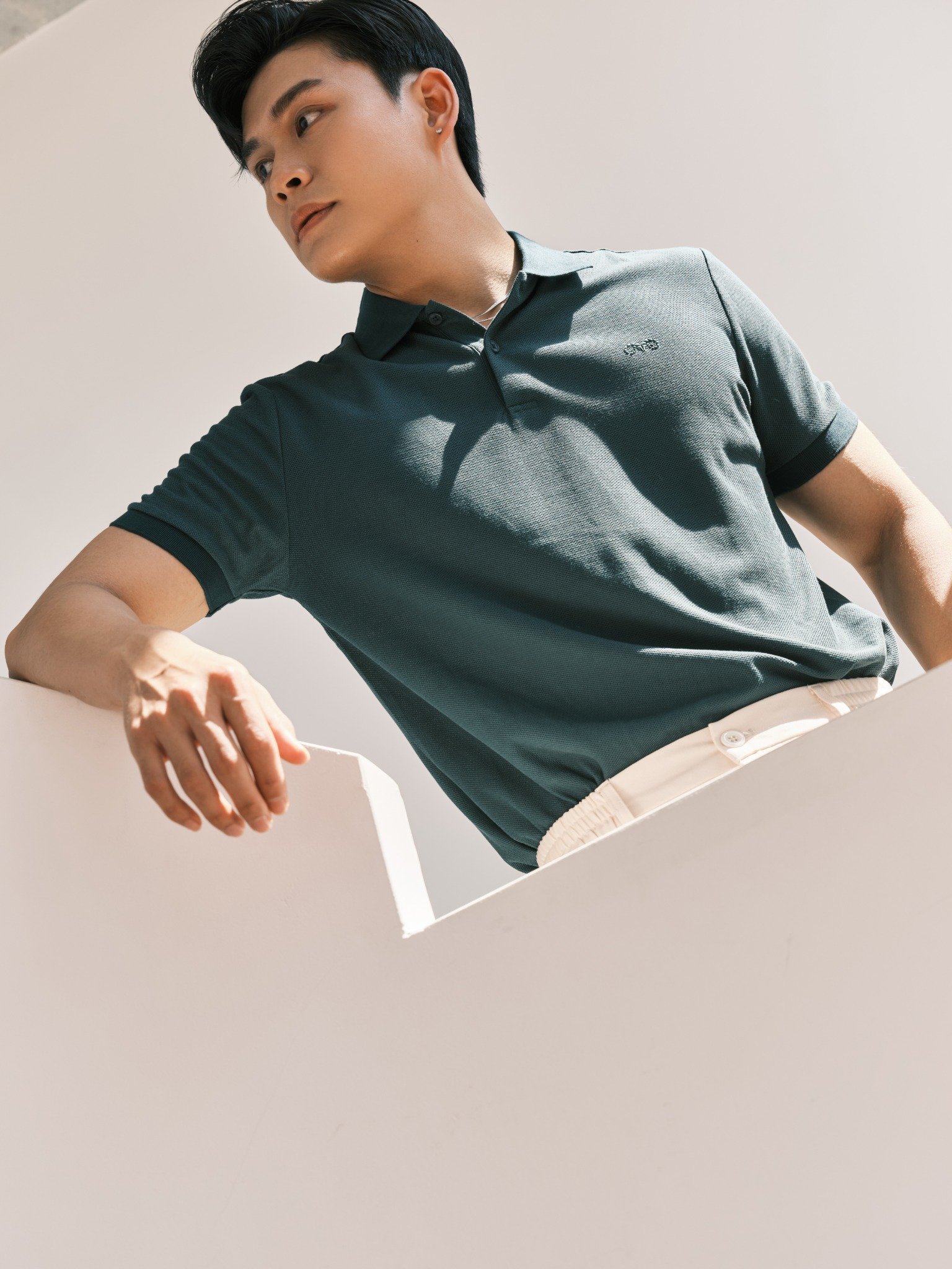 AG02 SIGNATURE SLIMFIT POLO - PINE GREEN