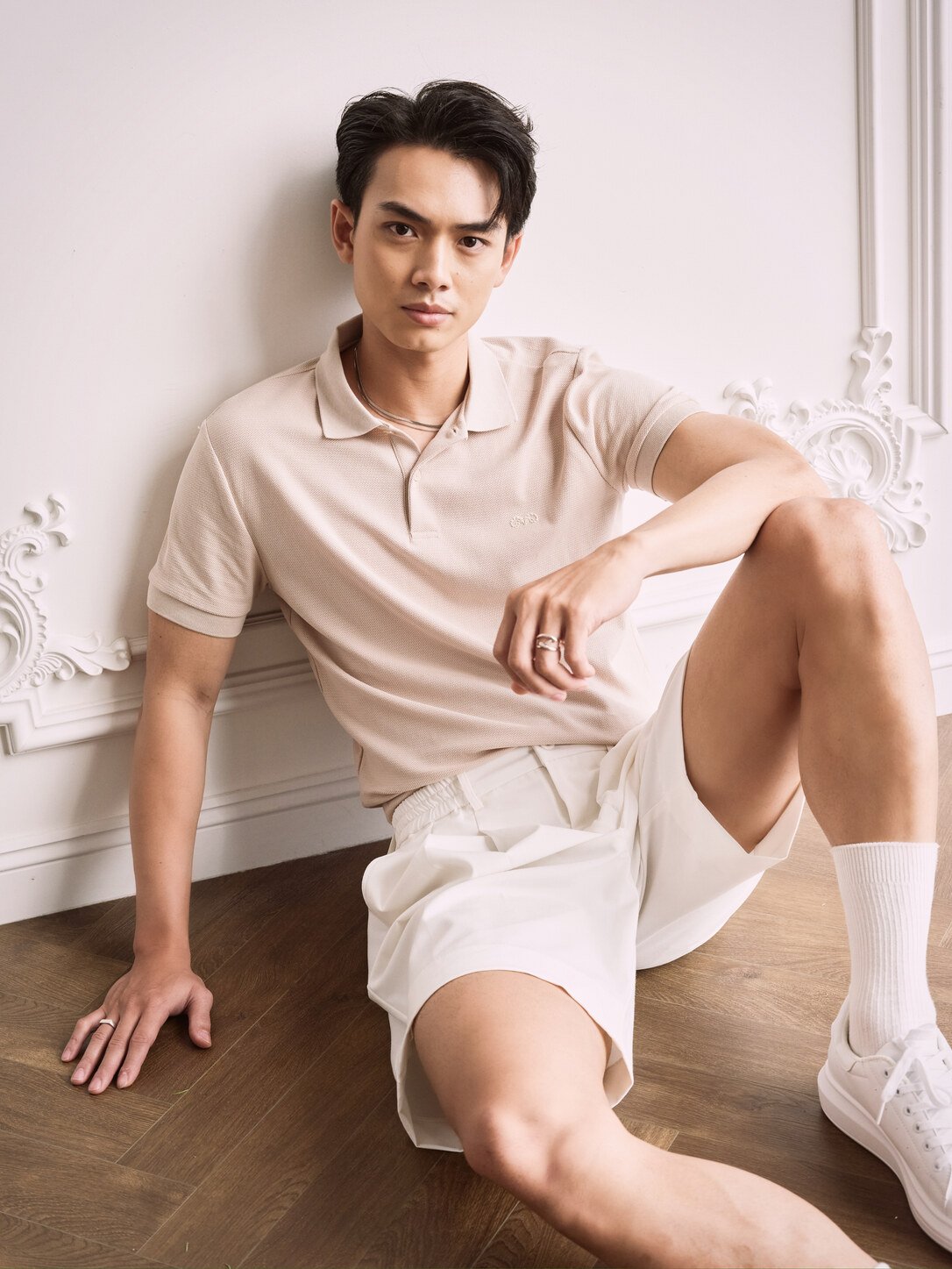 AG02 SIGNATURE SLIMFIT POLO - BEIGE