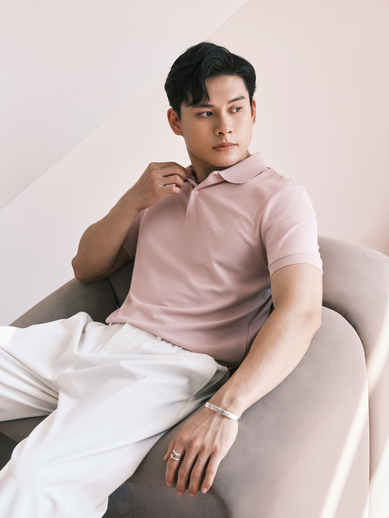 AG02 SIGNATURE SLIMFIT POLO - PINK