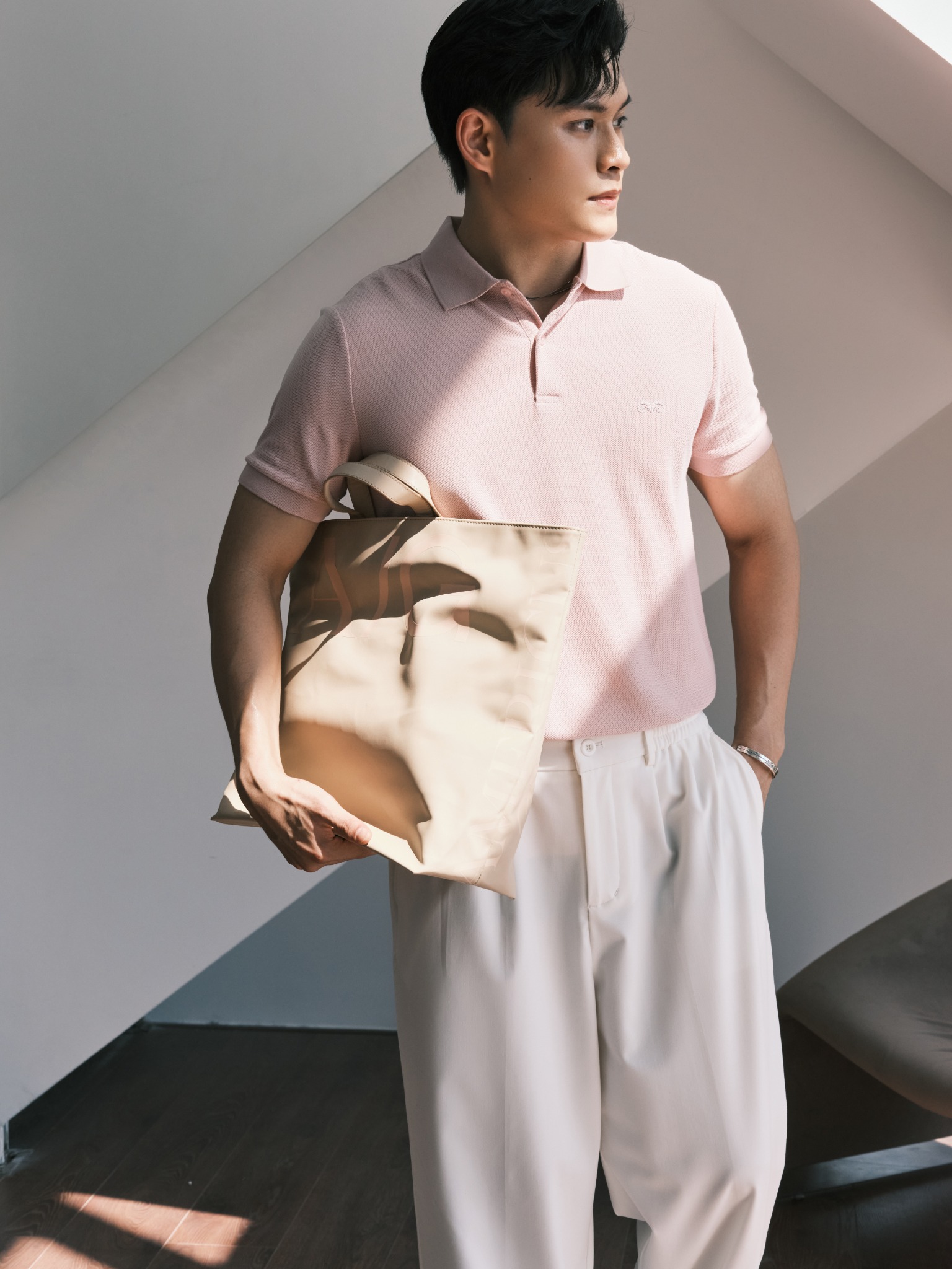AG02 SIGNATURE SLIMFIT POLO - PINK