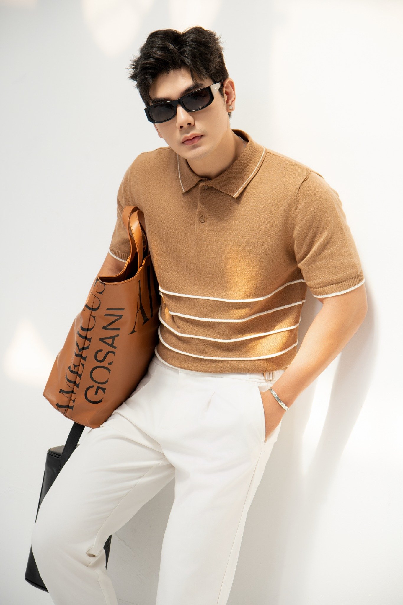 AG716 PREMIUM REGULAR FIT POLO - BROWN