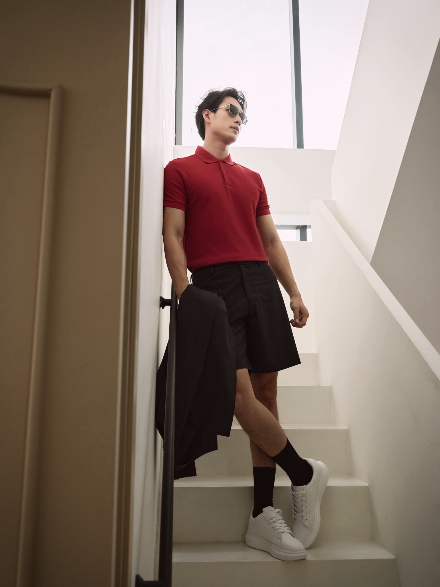 AG02 SIGNATURE SLIMFIT POLO - RED