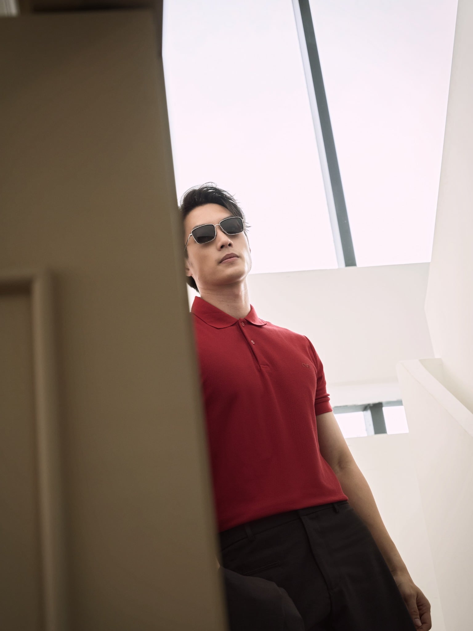 AG02 SIGNATURE SLIMFIT POLO - RED