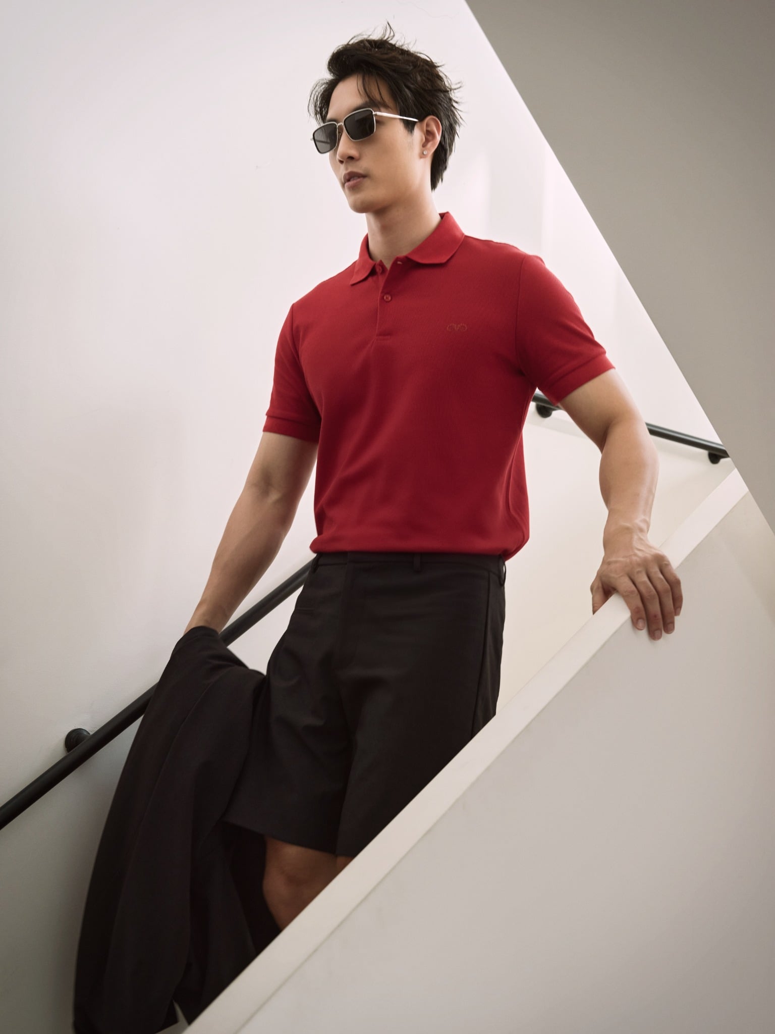 AG02 SIGNATURE SLIMFIT POLO - RED