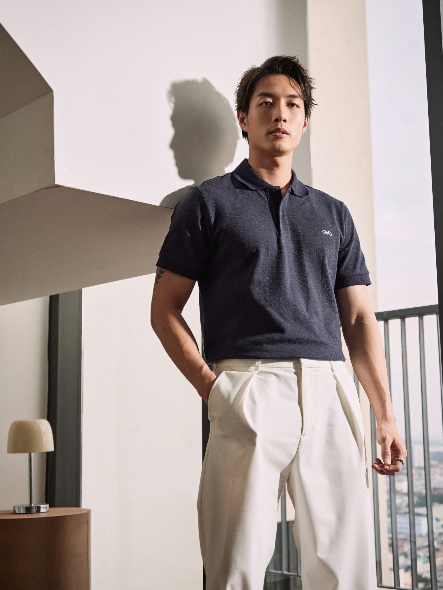 AG001 PREMIUM REGULAR FIT POLO - DARK BLUE