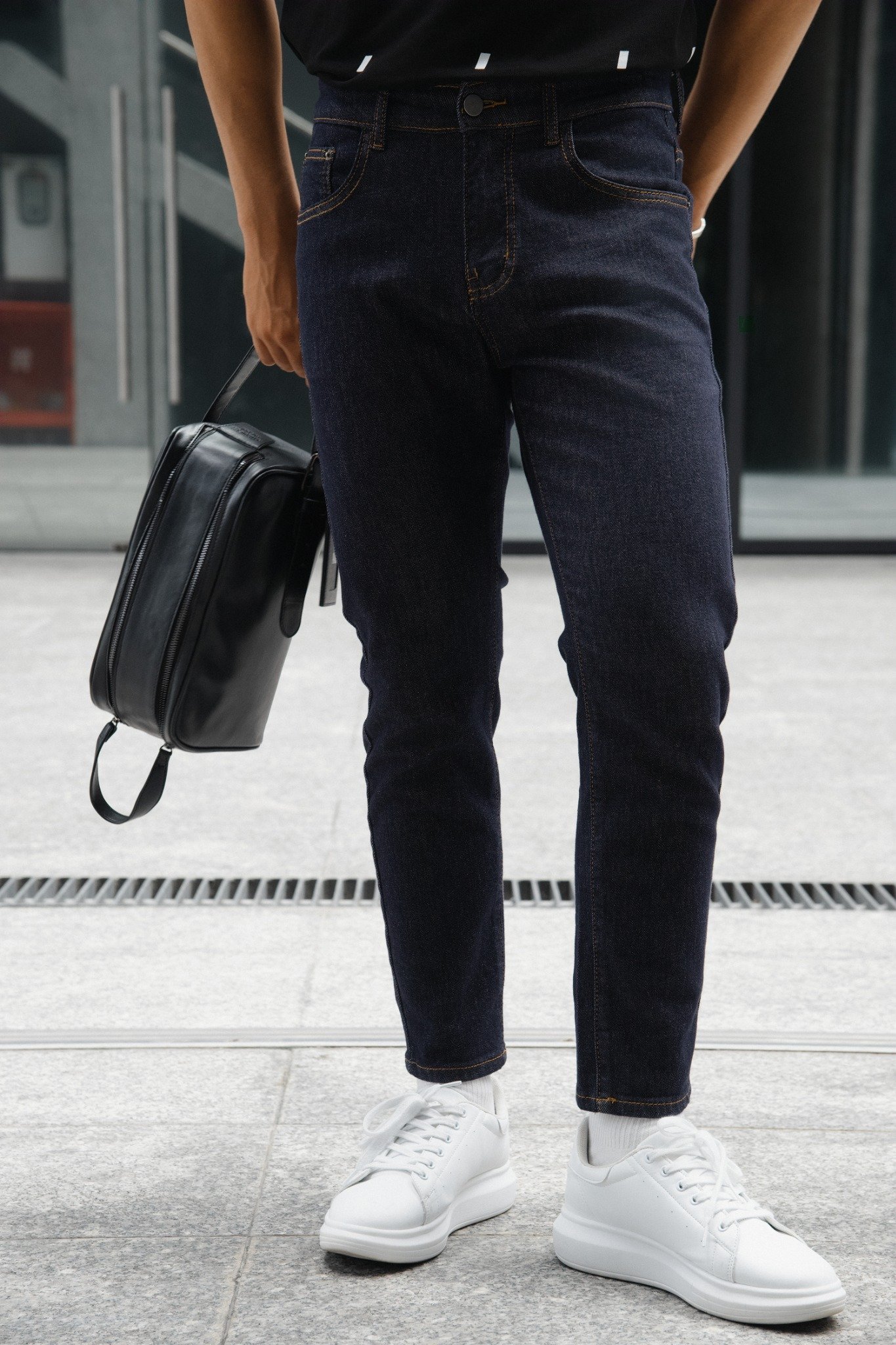 AG38 PREMIUM SLIMFIT JEANS - DARK BLUE
