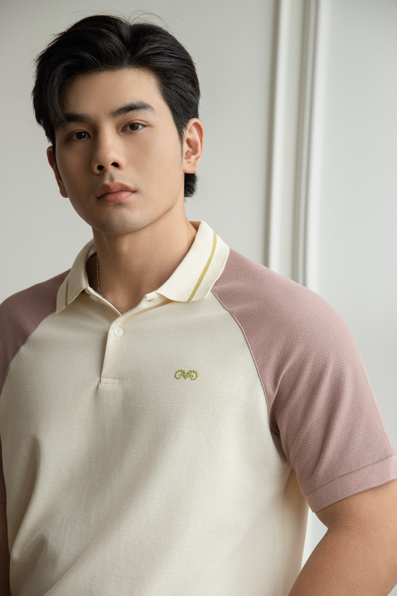 AG892 REGULAR FIT MIXED COLOR POLO - OFF WHITE