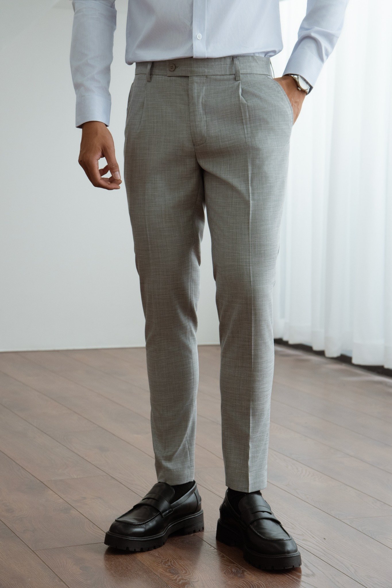 AG95 PREMIUM SLIMFIT CUP RATING TROUSERS - GREY