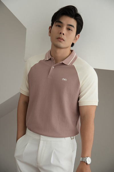  AG892 REGULAR FIT MIXED COLOR POLO - PINK