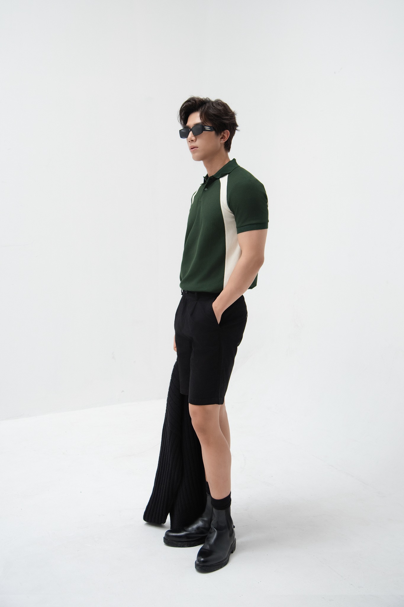 AG866 PREMIUM SLIMFIT MIX POLO - GREEN